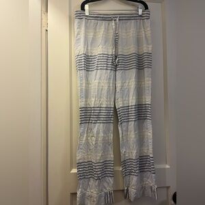 Victoria Secret Striped Blue and White Pants